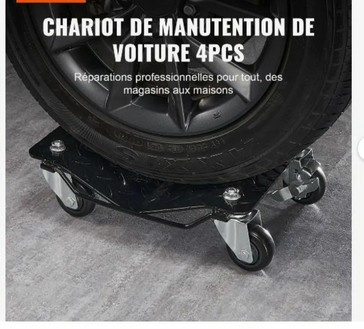 Car Dolly Wheel Tire Dolly 4 PCS Heavy Duty - Image 3