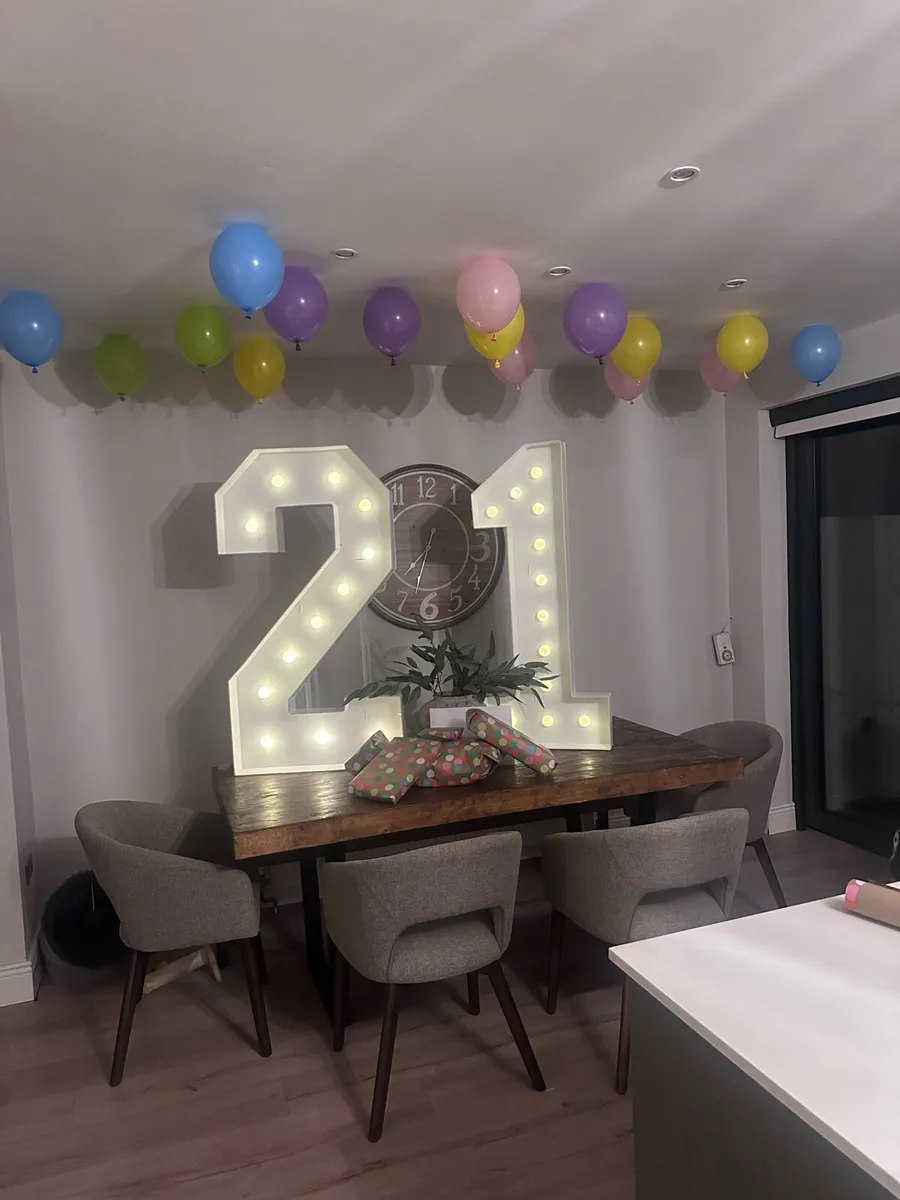 4ft light up numbers - Image 1