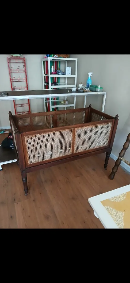 Antique French Bergere Cot. - Image 1