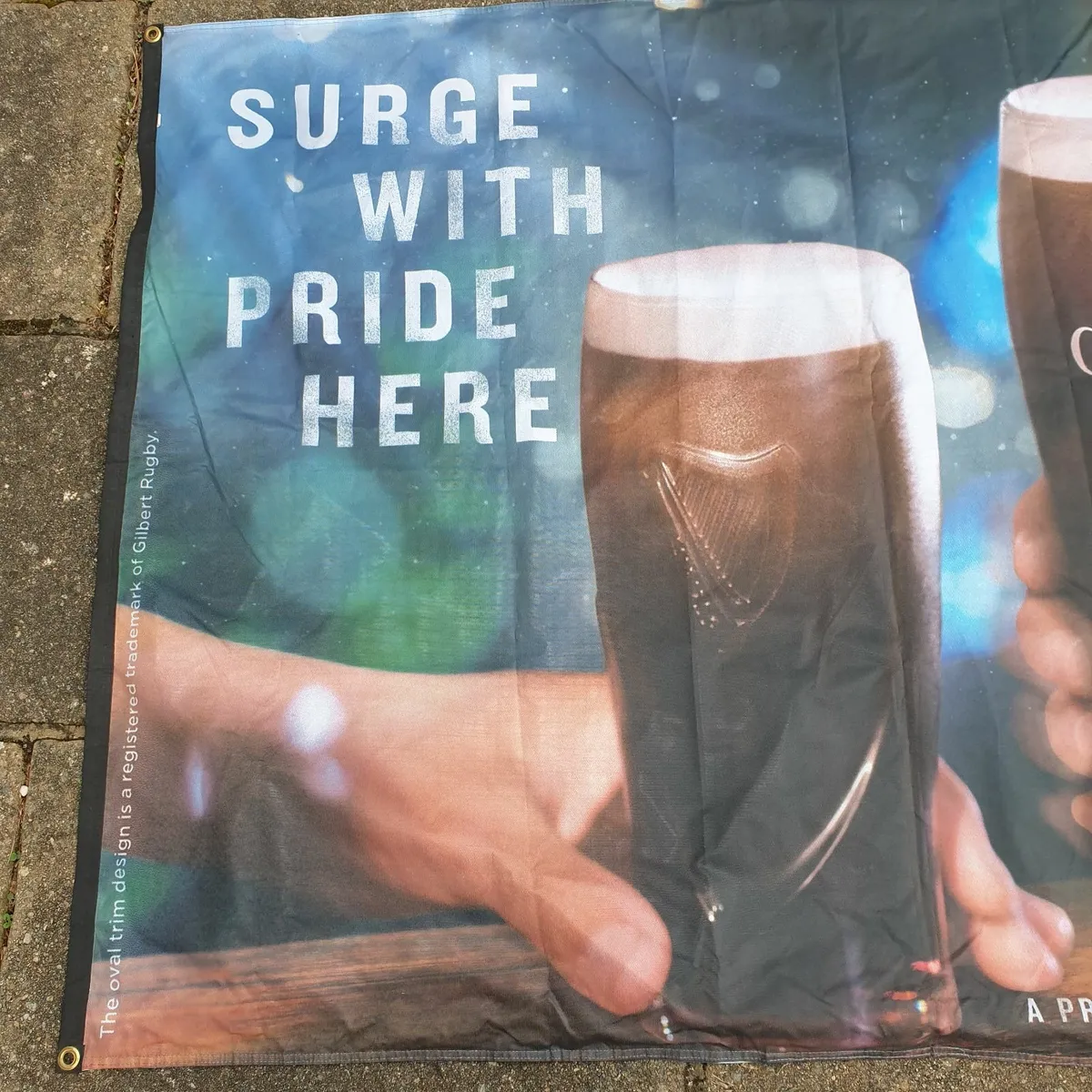 Guinness rugby large pub flag 163 x 118 cm - Image 4