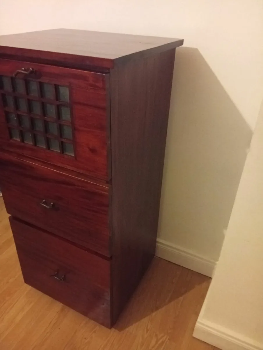 Oak Solid Antique Roomy Tollboy chest of drawers - Image 3