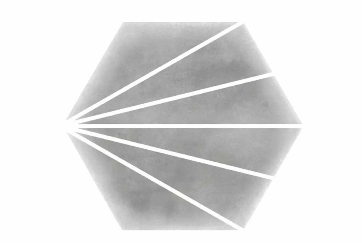 Bathshack Cork - Palm-Stripe GREY Decor Wall Tile - Image 2