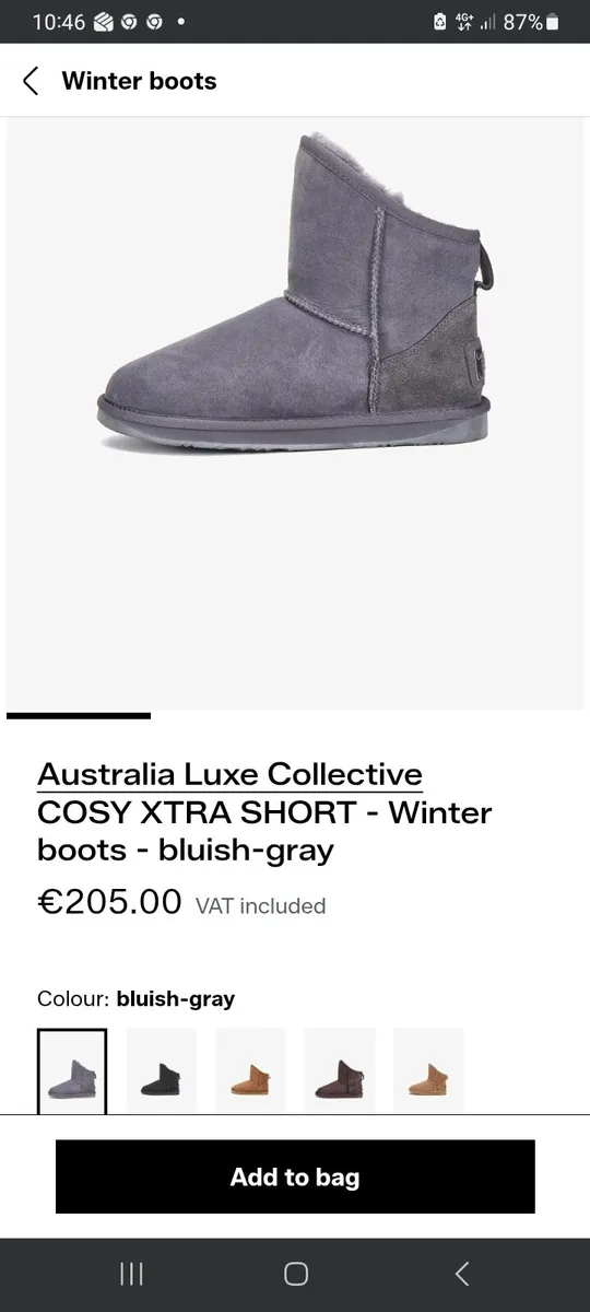 Grey ugg boots - Image 1
