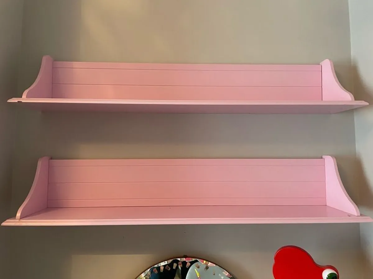 Pink Bookshelves