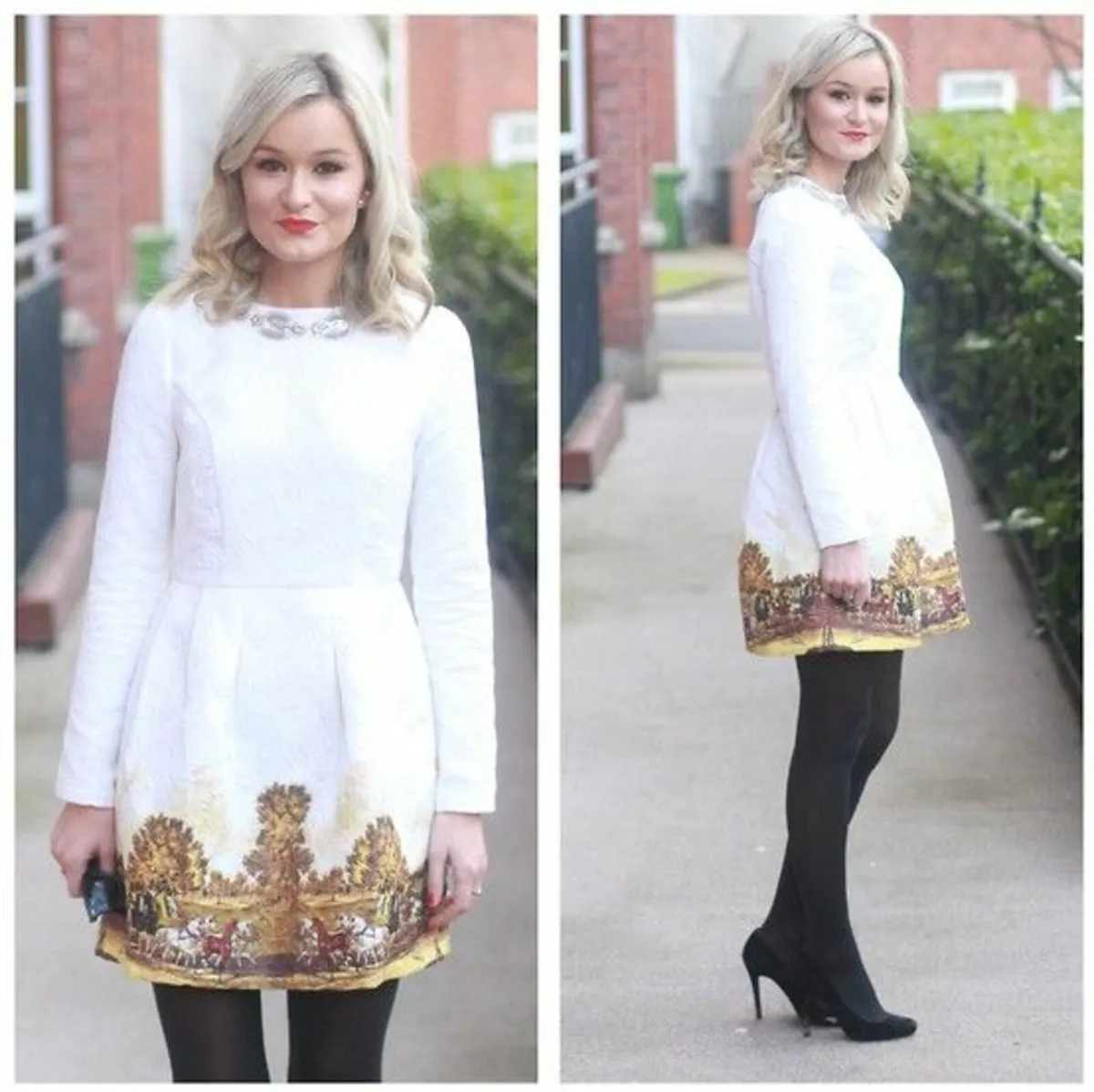 Horse print dress fits sm new - Image 1