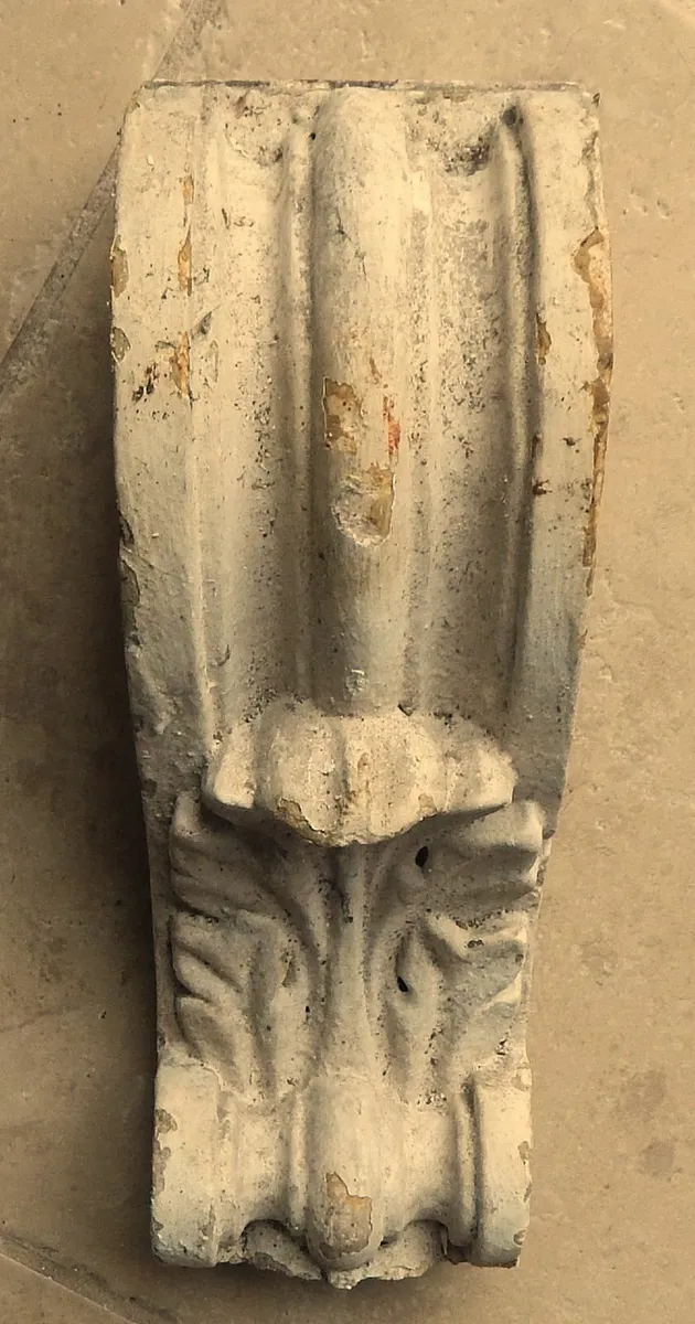 Pair of Heavy Vintage Plaster/Concrete Corbels - Image 4