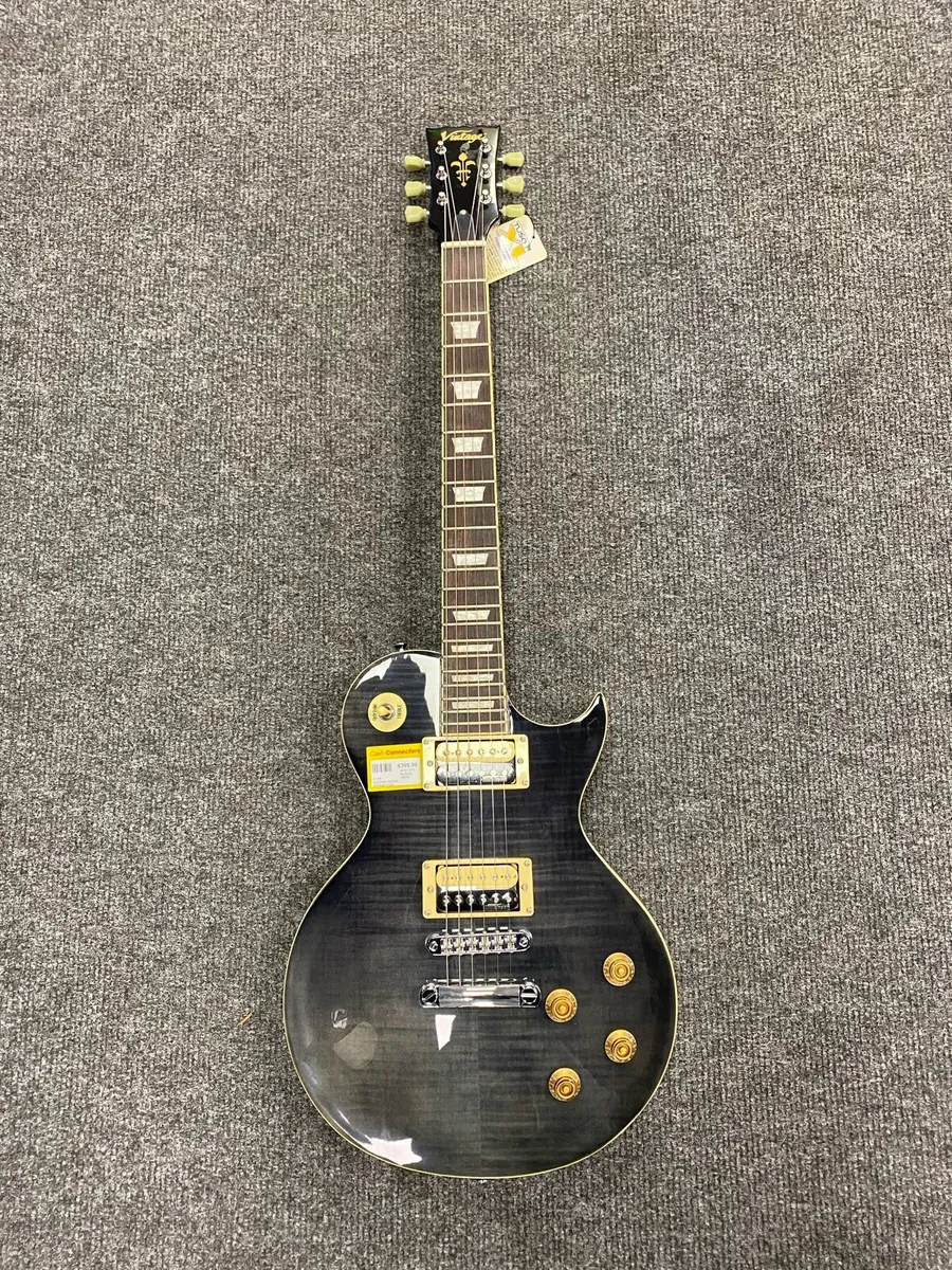 *NEW* Grey Vintage V100 Electric Guitar - Image 1