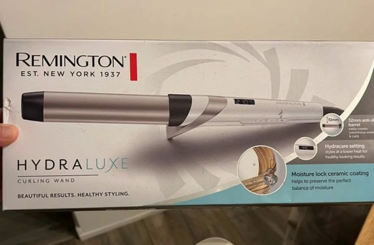 REMINGTON HYDRAluxe Curling Tong - White - Image 4
