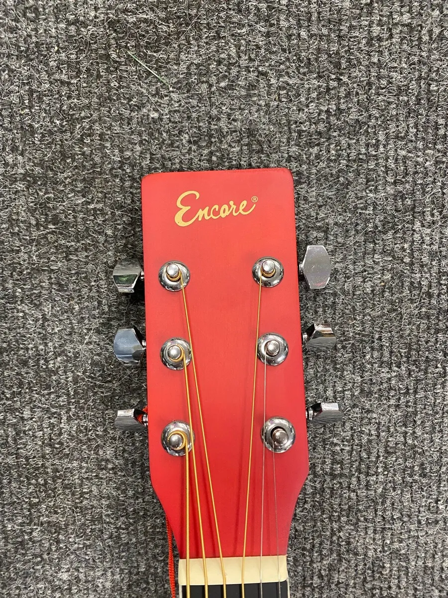 *NEW* Encore Red Acoustic Guitar - Image 3