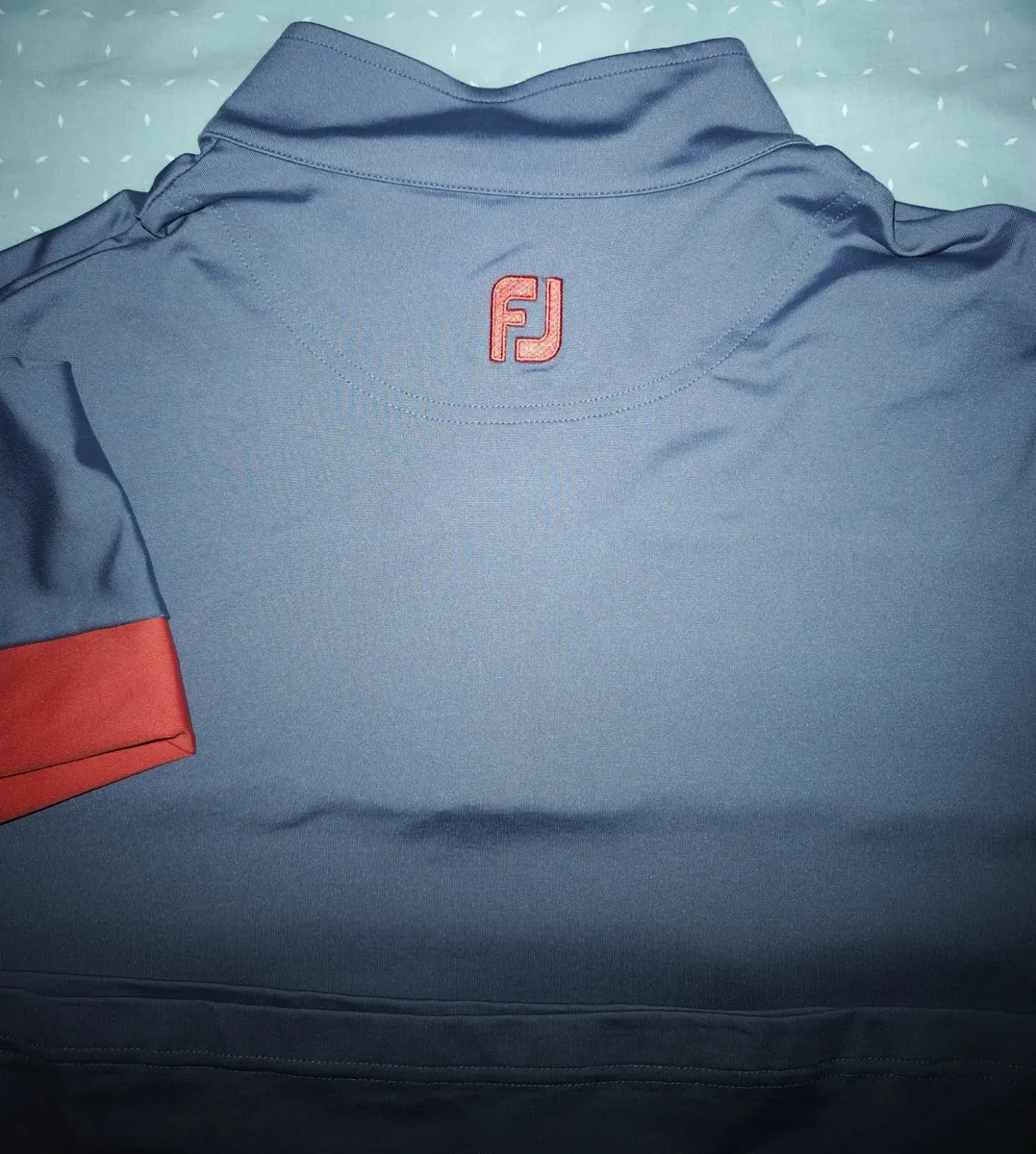 XL Men's Footjoy 3/4 Zip Long Sleeve Sweatshirt - Image 2