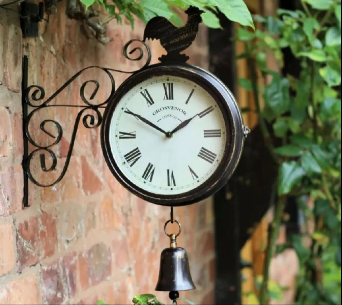 Outdoor Garden Wall Clock Double Sided NEW - Image 2