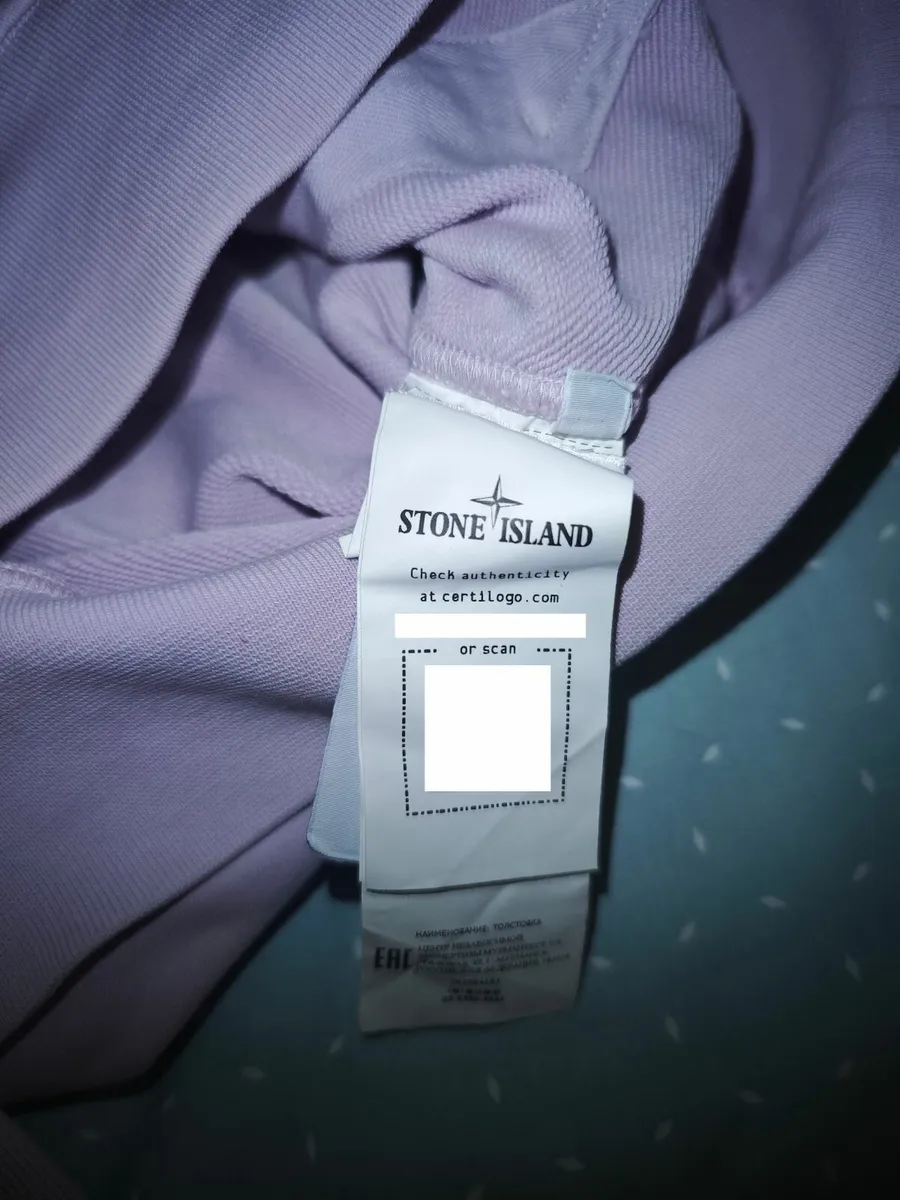 XL Men's Stone Island Hoodie (Pink/Lilac) - Image 2