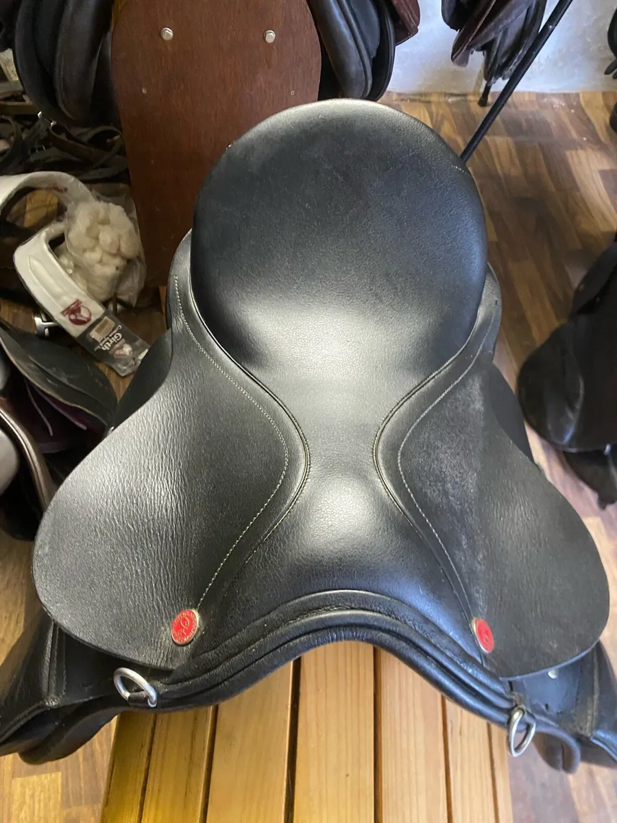 14” WODE PONY BLACK Leather saddle - Image 4