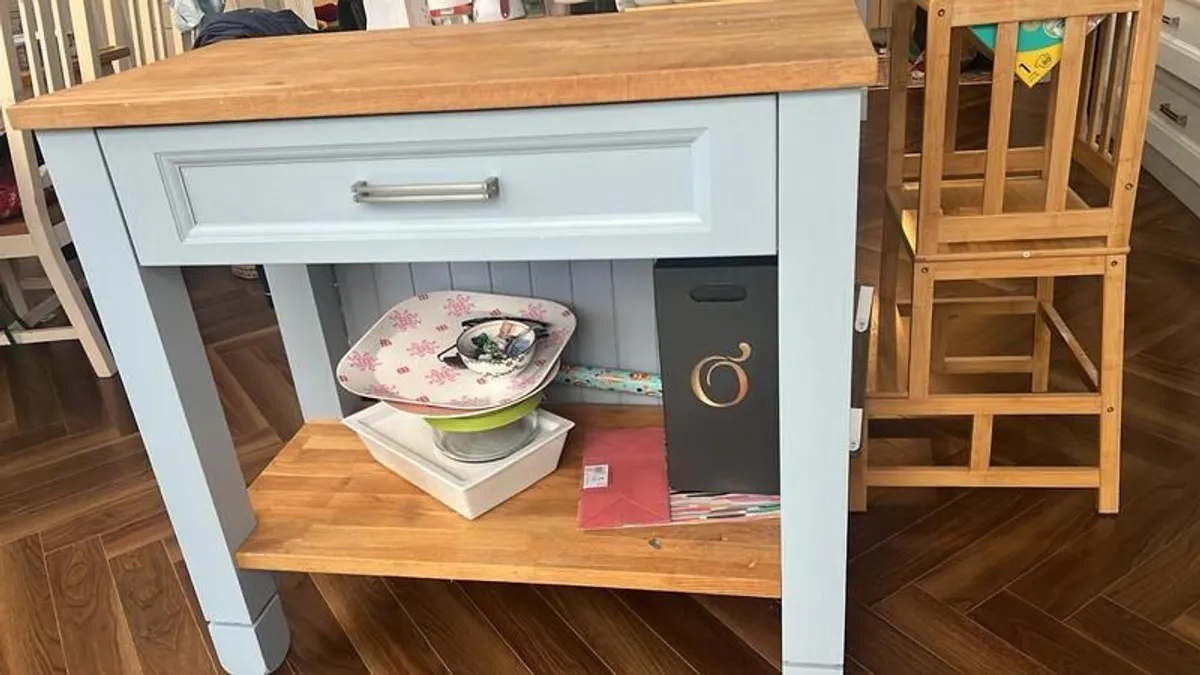Kitchen Island Extension with Pastry Block/chopping board - Image 1