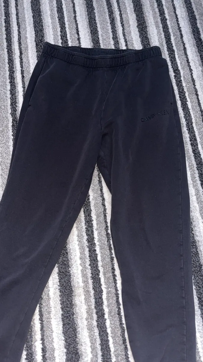Calvin Klein Black Logo Joggers - Image 1
