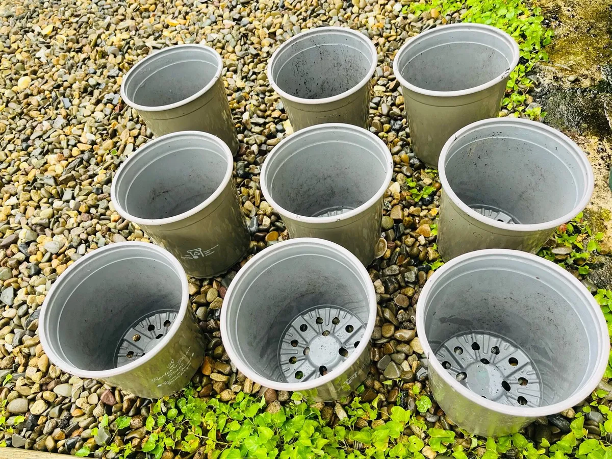 9 Heavy plastic pots - Image 3