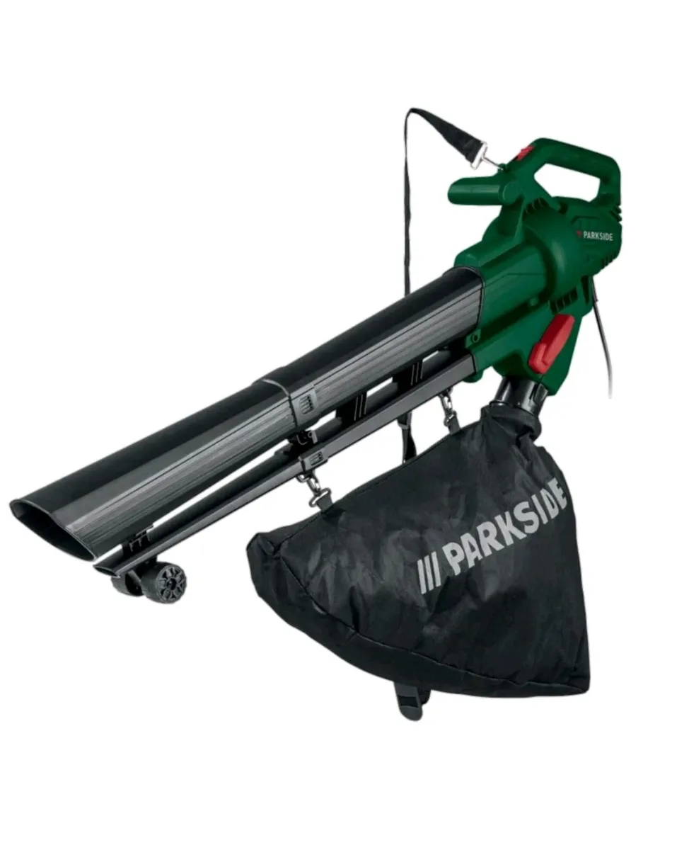Parkside 3-in-1 Electric Leaf Blower, Vacuum & Shr - Image 1
