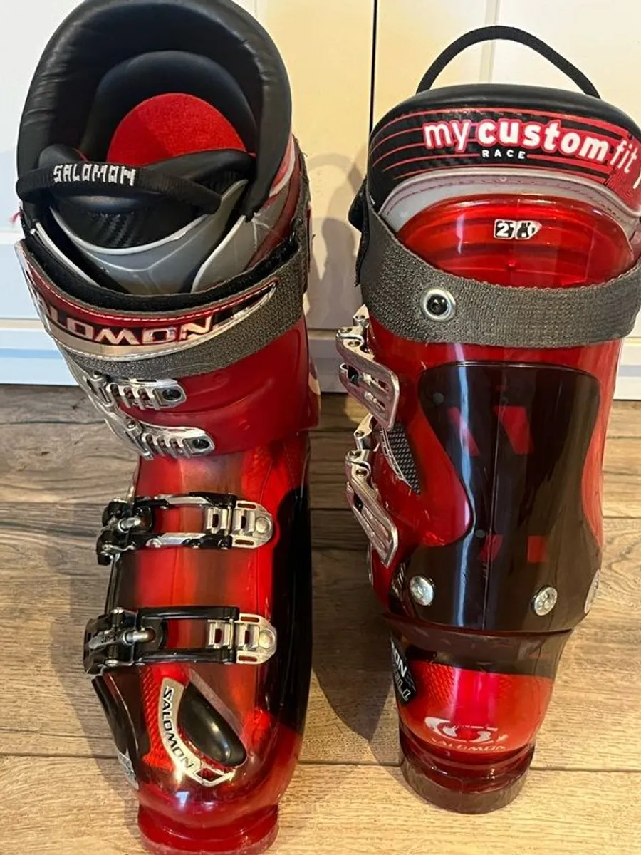 Salomon Falcon Custom Shell Pro ski boots, size 27.0 or UK 8.5-9 - Image 2