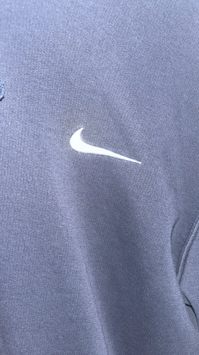 Nike Navy Swoosh Hoodie - Image 2
