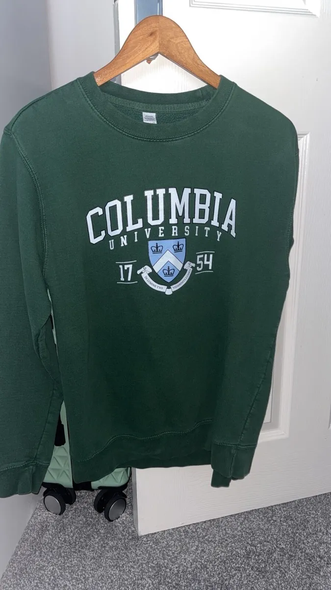 Green Columbia University Sweatshirt - Image 1