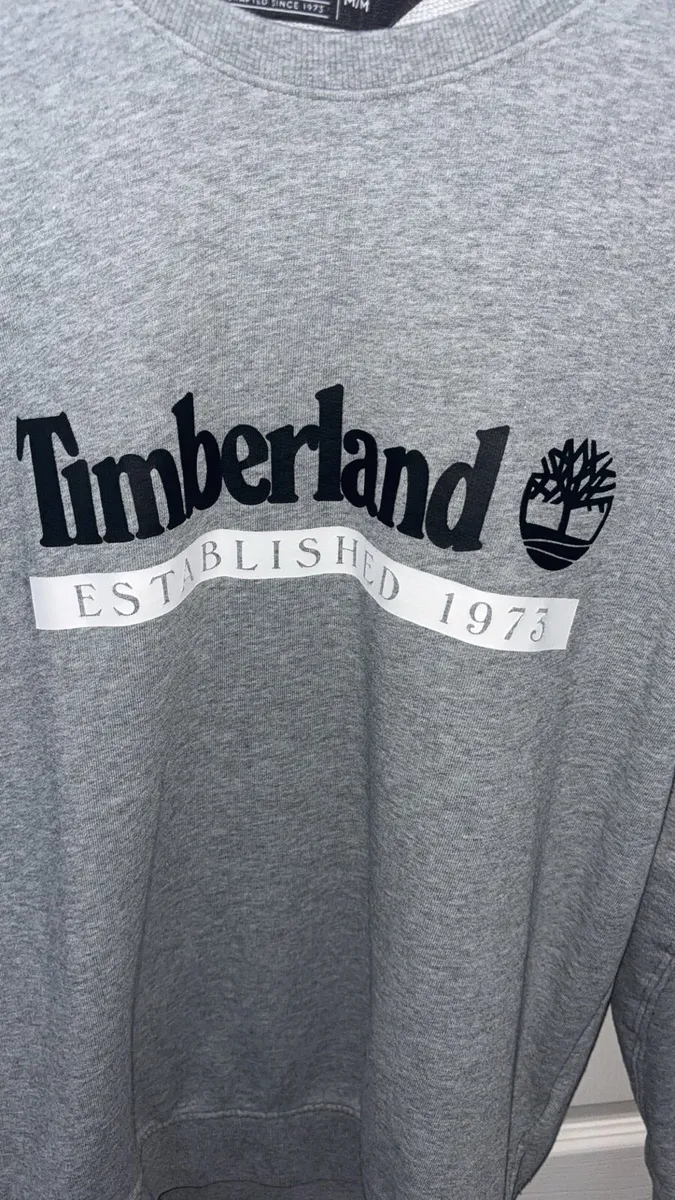 Timberland Grey Logo Sweatshirt - Image 2