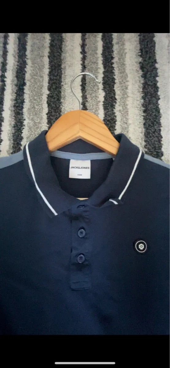 Jack & Jones Navy Polo Shirt - Image 2