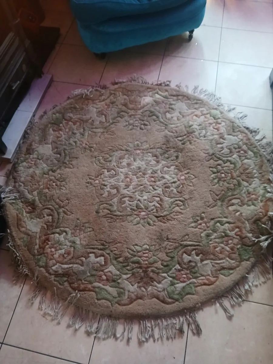 Natural Wollen Rug, handwoven - Image 2