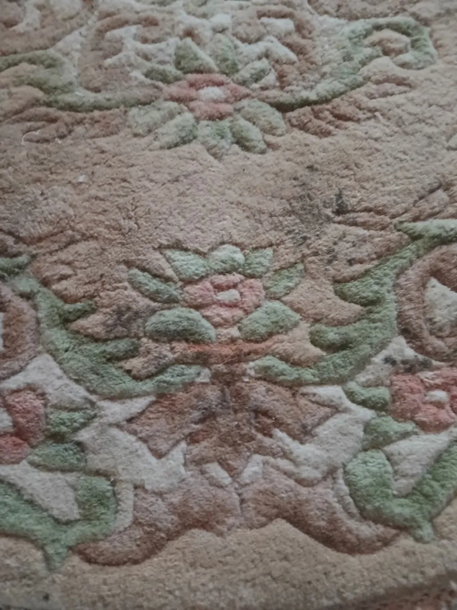 Natural Wollen Rug, handwoven - Image 1
