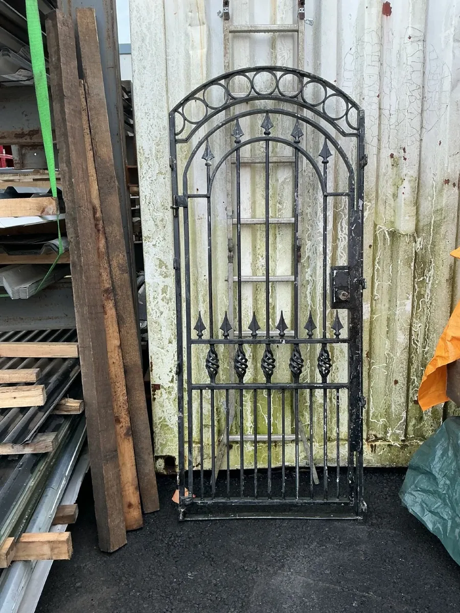Galvanised Painted Pedestrian Side Gate - Image 1