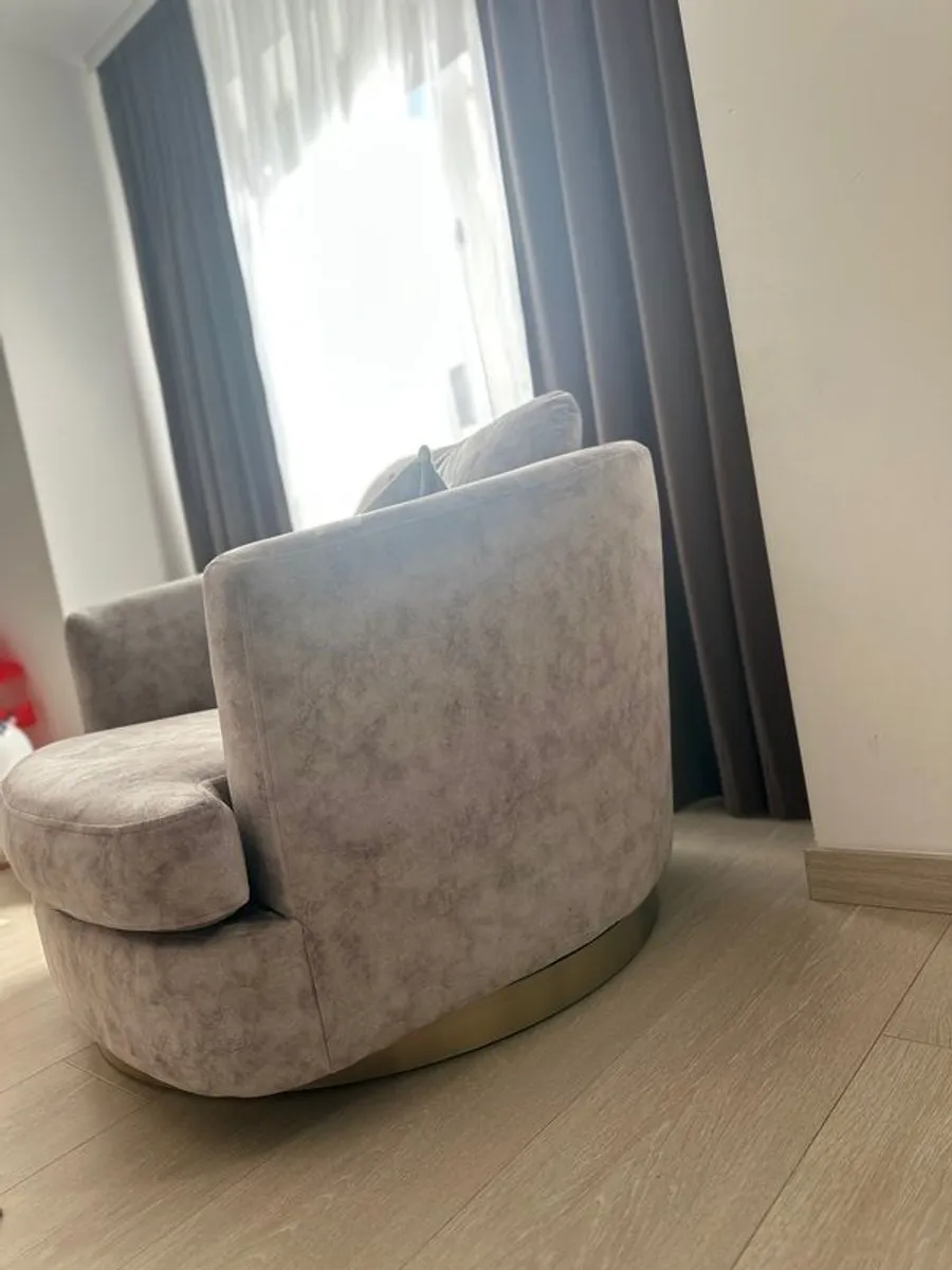 Zola sofa and swivel chair - Image 3