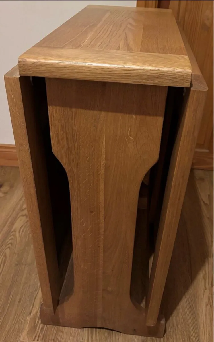 Solid Oak Dining TABLE Foldable - Image 2