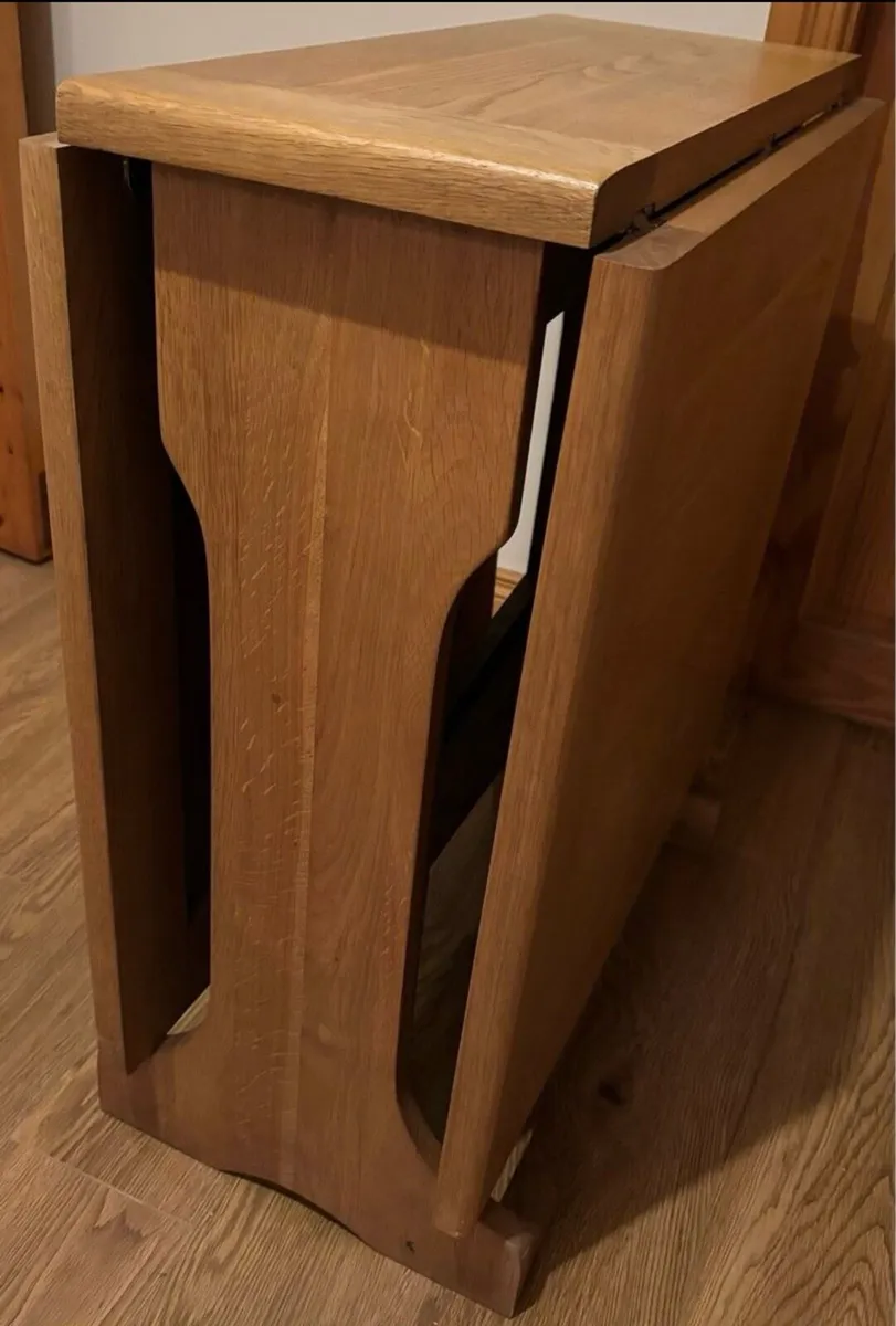 Solid Oak Dining TABLE Foldable - Image 3