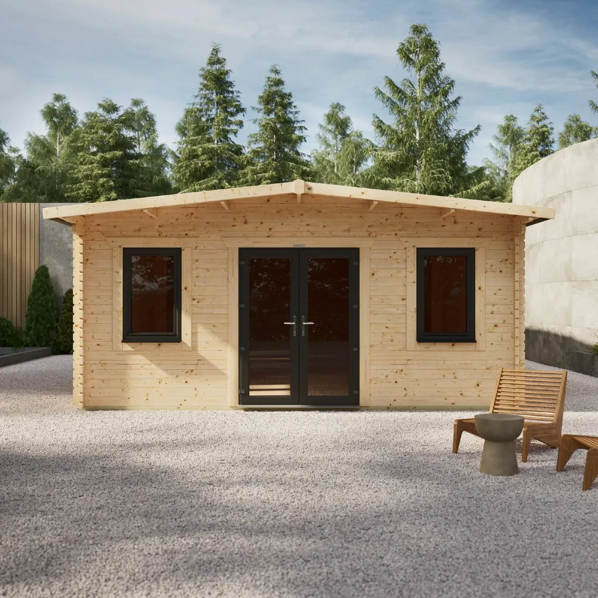 🏡 18×20 Coola Timber Apex Garden Shed Log Cabin – - Image 2