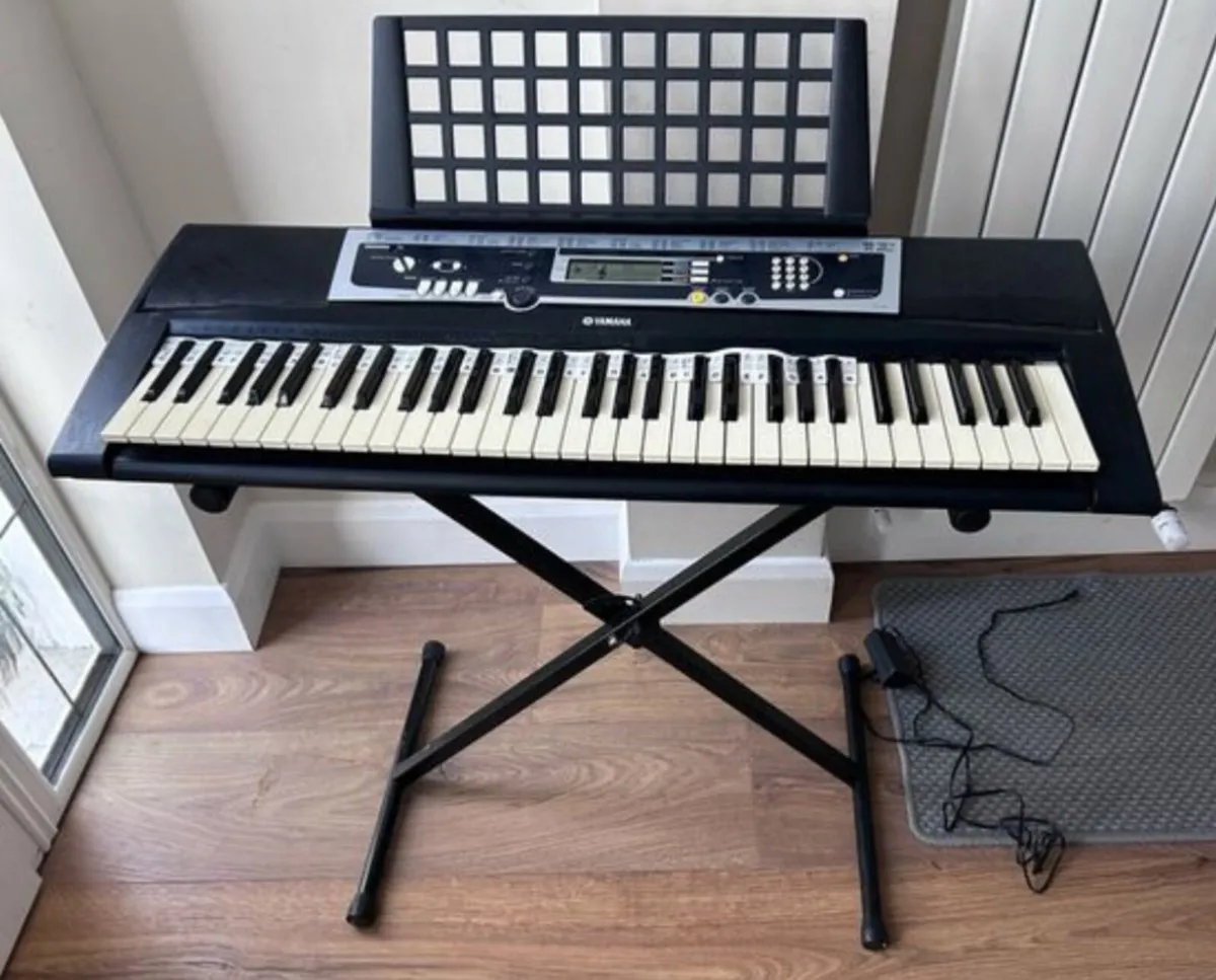 Yamaha Piano Keyboard with Stand - Image 1