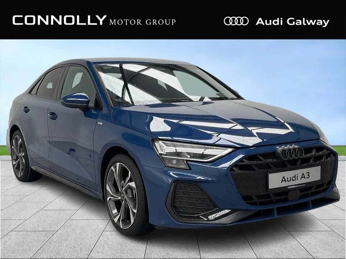 Audi A3 €443 P/M - 30 TFSI S LINE SALOON - Image 1