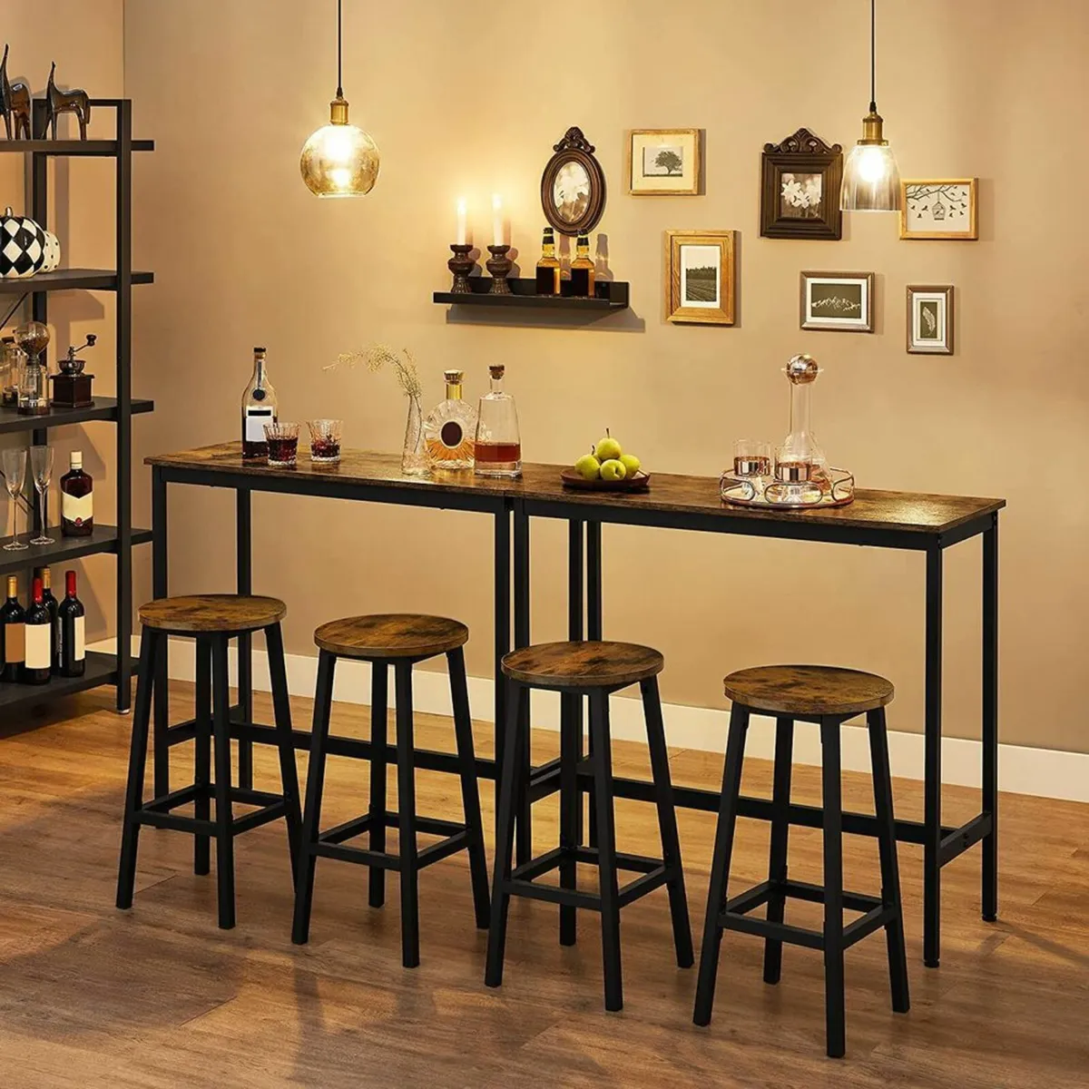 Set of 4 Bar Stools - Image 2