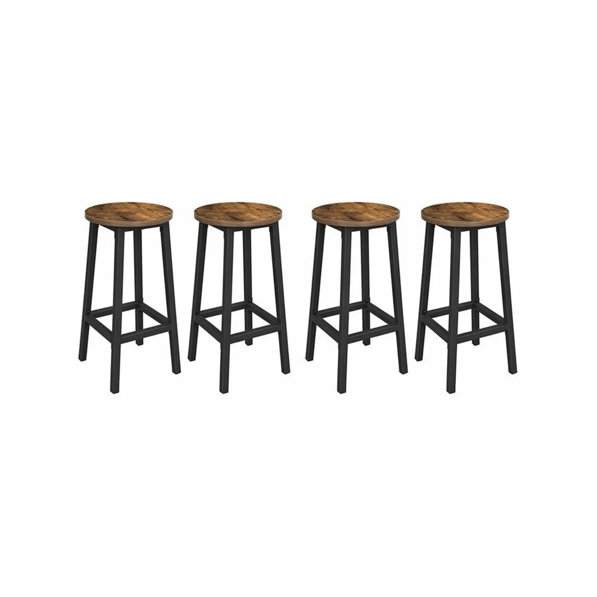 Set of 4 Bar Stools - Image 1