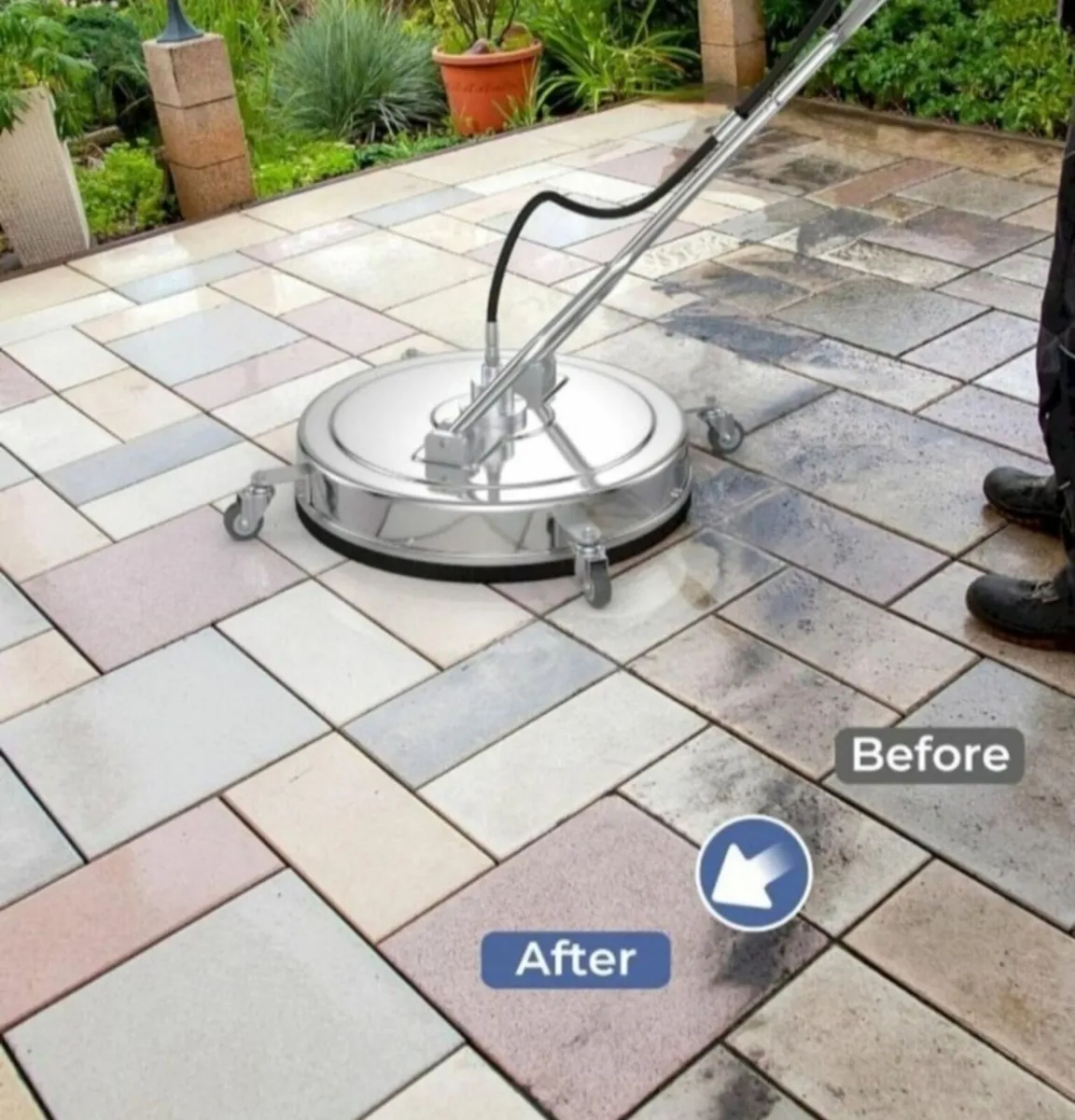 21" Stainless Steel Surface Pressure Wash Cleaner - Image 3