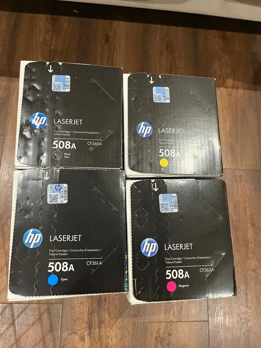 Set of Colour HP 508A Ink Toners