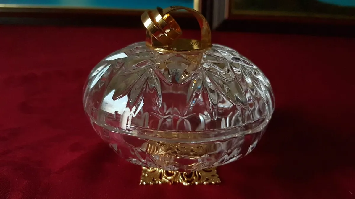 Killarney Crystal Happy Anniversary Jewelry Dish - Image 2