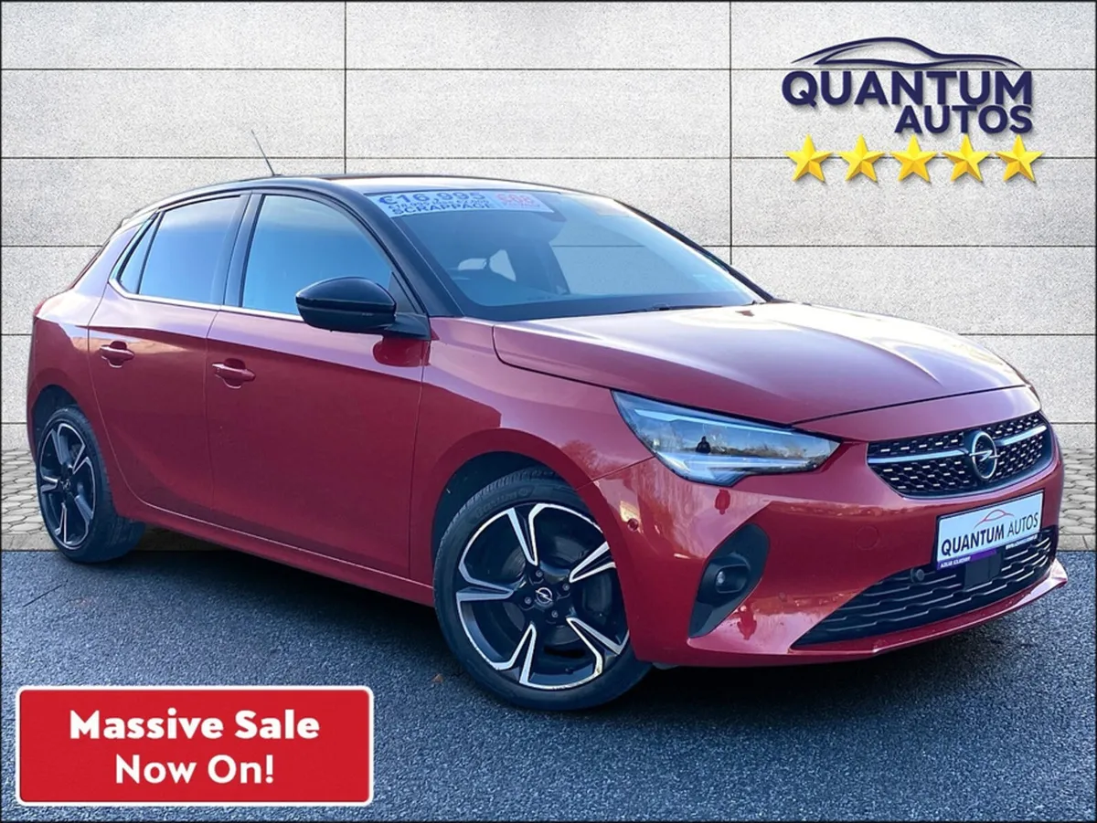 Opel Corsa 2022 ELITE 1.2 HATCHBACK €83 P/W W WITH - Image 1