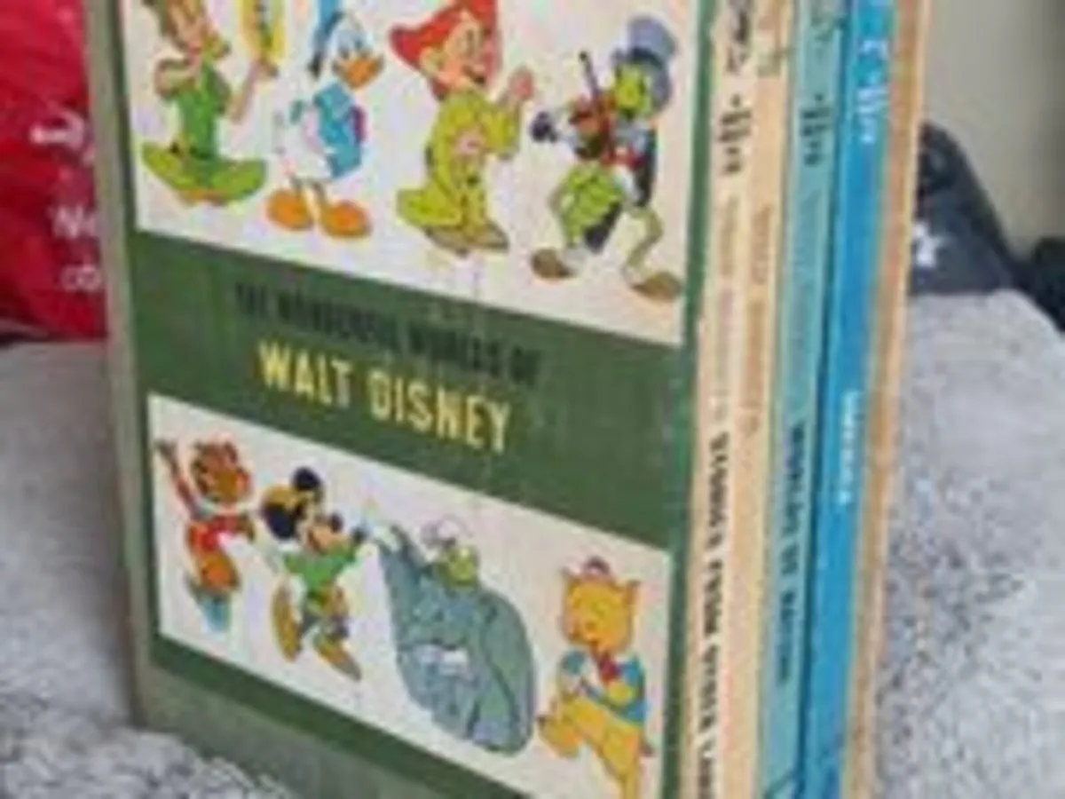 Vintage Walt Disney 4 Book Boxset complete set