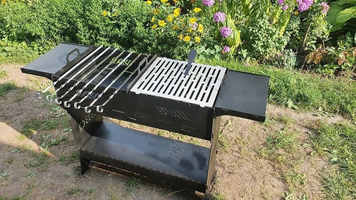BBQ, Brazier, Fire Pit-Grill, Barbecue Collapsi - Image 4