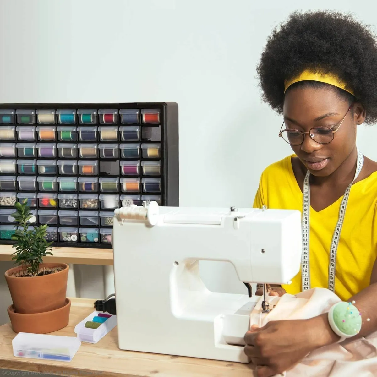 44-Drawer Plastic Drawer Storage Cabinet Garage - Image 4