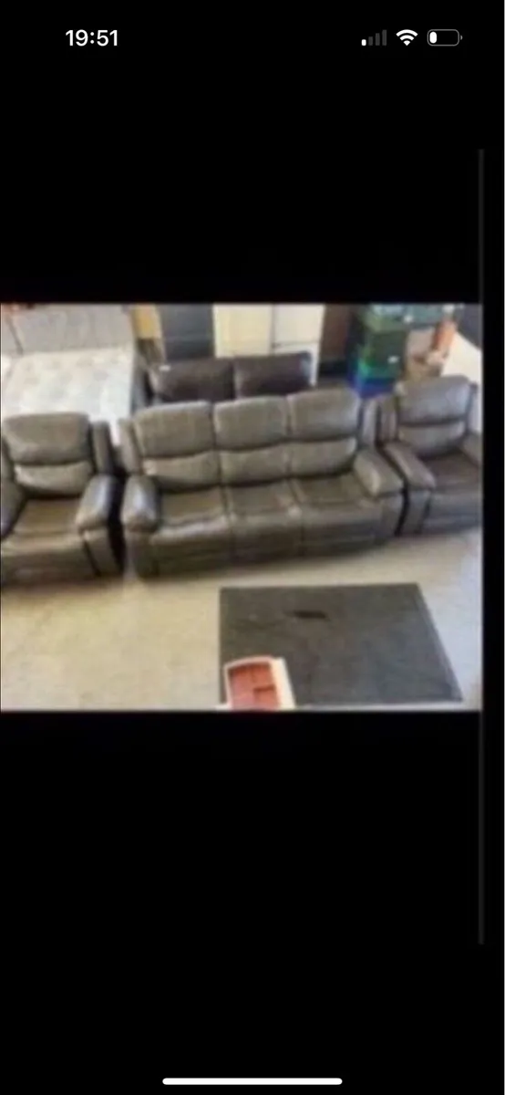 New leather suites grey or black - Image 1