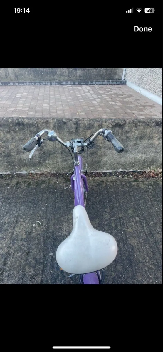 Vintage style women’s bike purple - Image 2