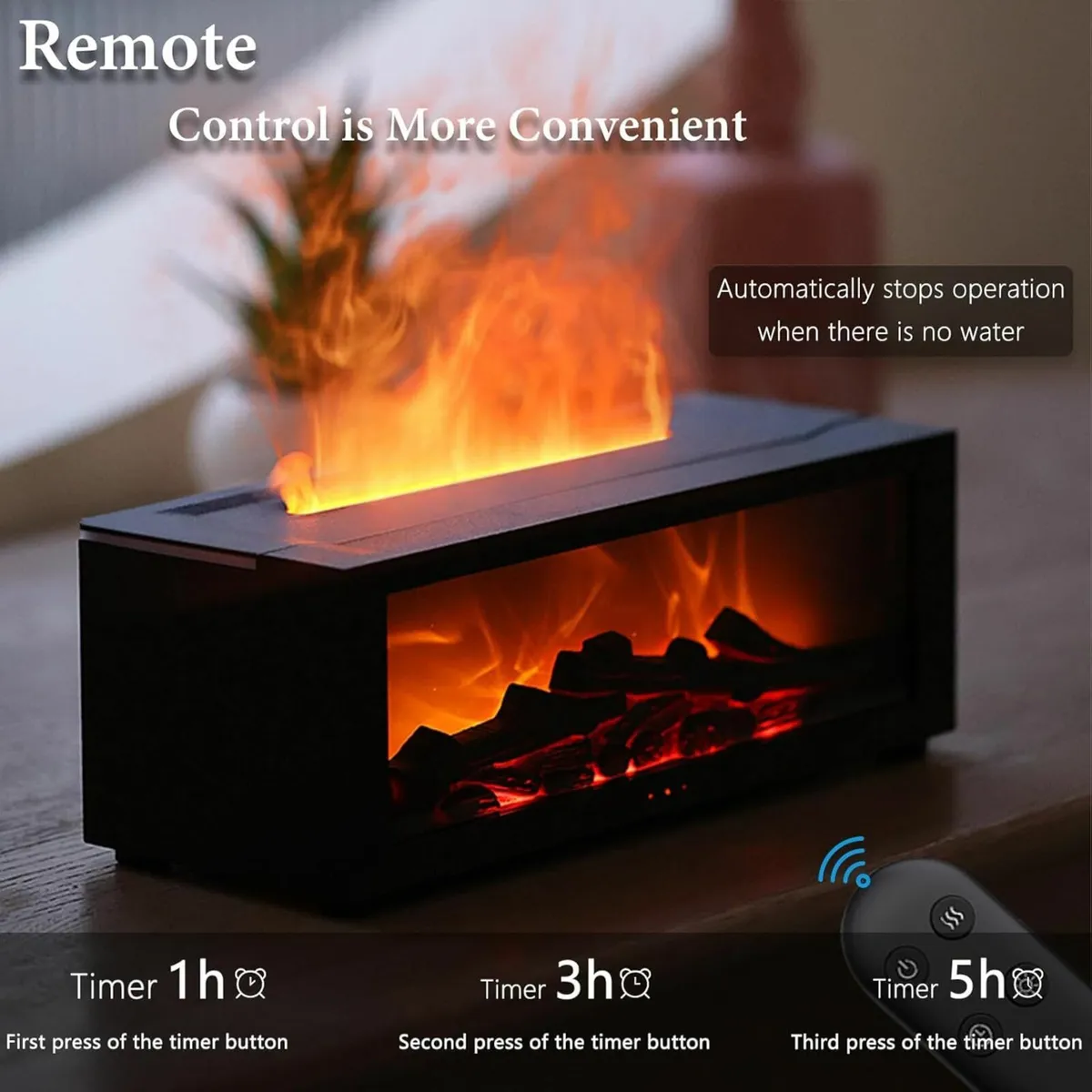 Fireplace Essential Oil Diffuser, Aromatherapy - Image 2
