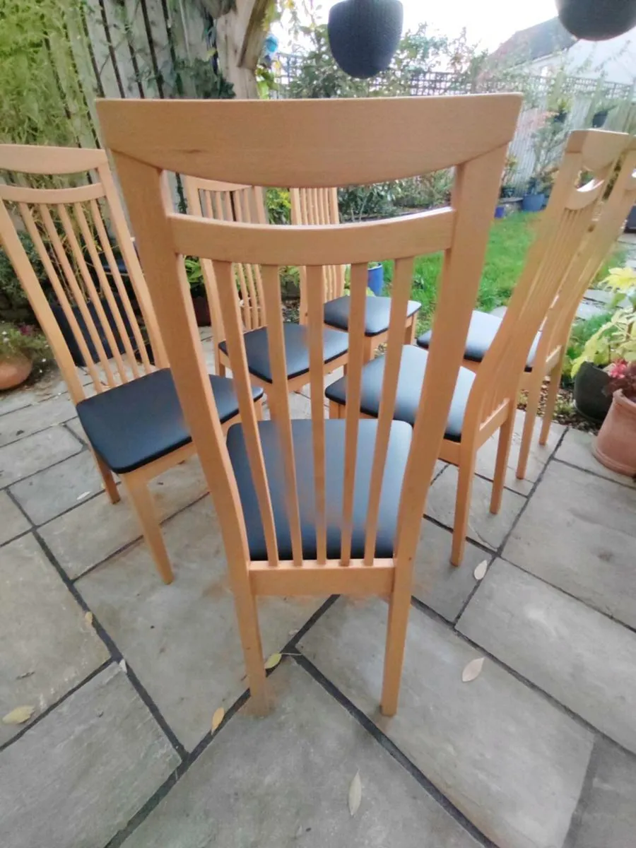 6 kitchen dining chairs - Image 4