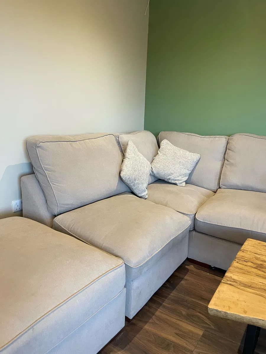 L shape couch and swivel chair - Image 3