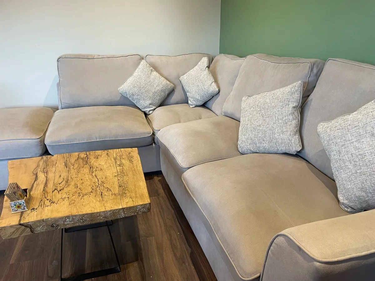 L shape couch and swivel chair - Image 4